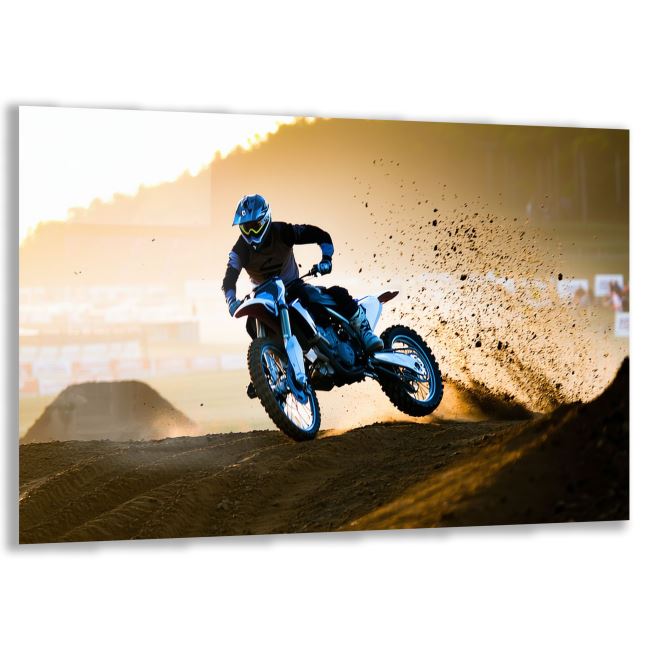 Araçlar Cam Tablo - Motosikletler - Yatay Motif 04-016 
