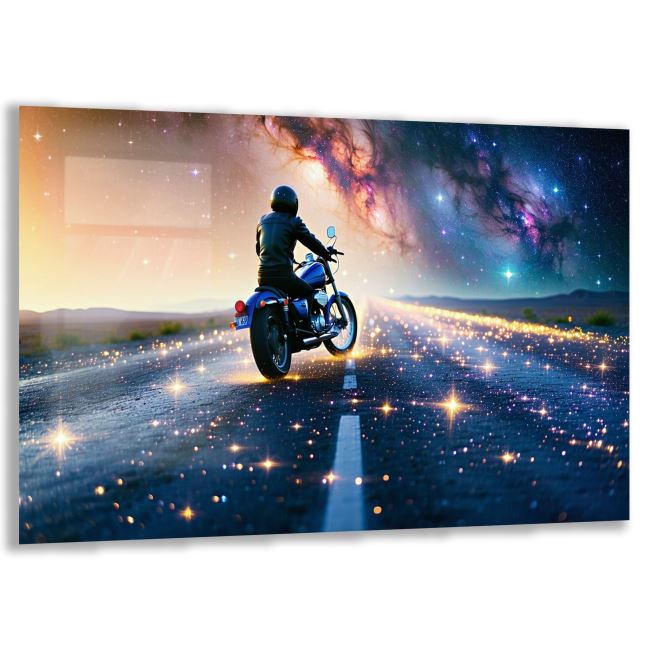 Araçlar Cam Tablo - Motosikletler - Yatay Motif 04-024 