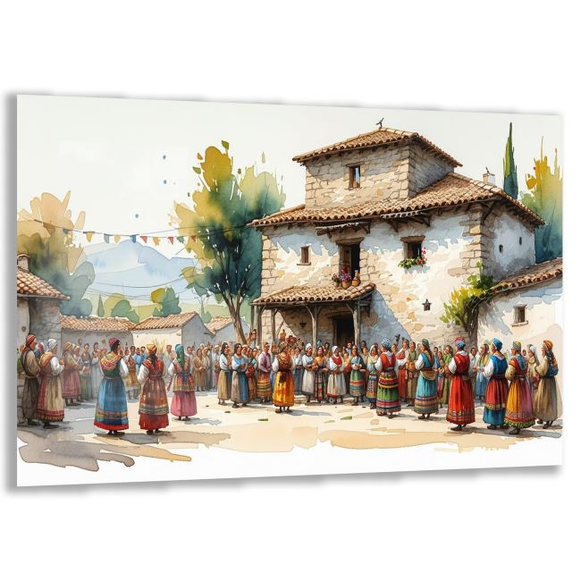 Doğa Manzaralı Cam Tablo - Anadolu - Yatay Motif 03-001 