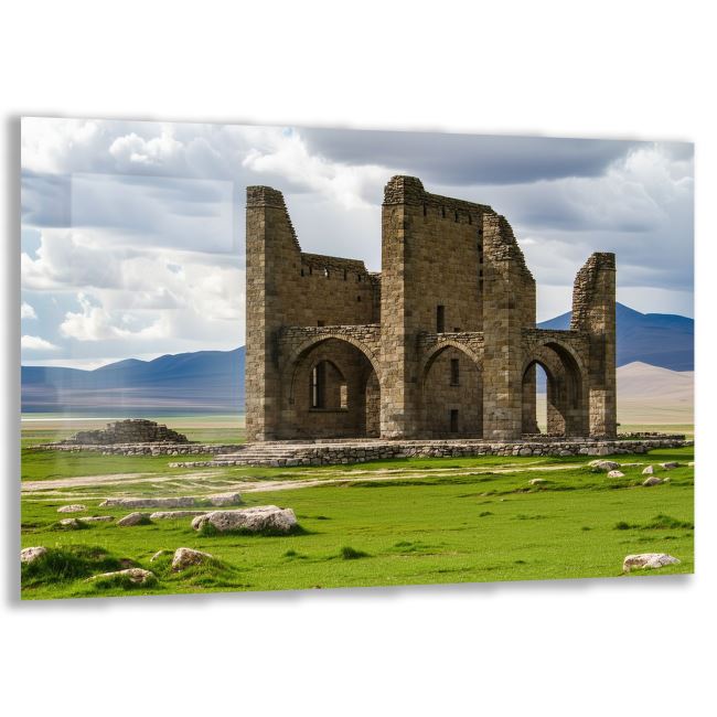 Doğa Manzaralı Cam Tablo - Anadolu - Yatay Motif 03-007 