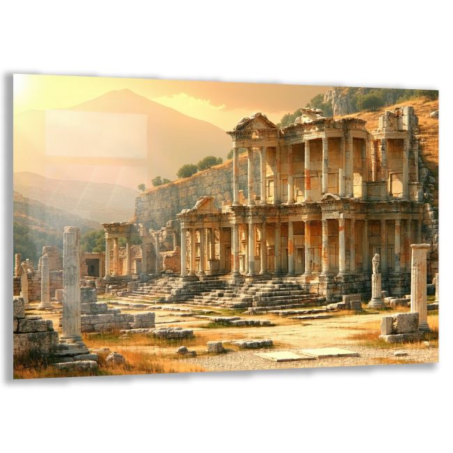 Doğa Manzaralı Cam Tablo - Anadolu - Yatay Motif 03-028 
