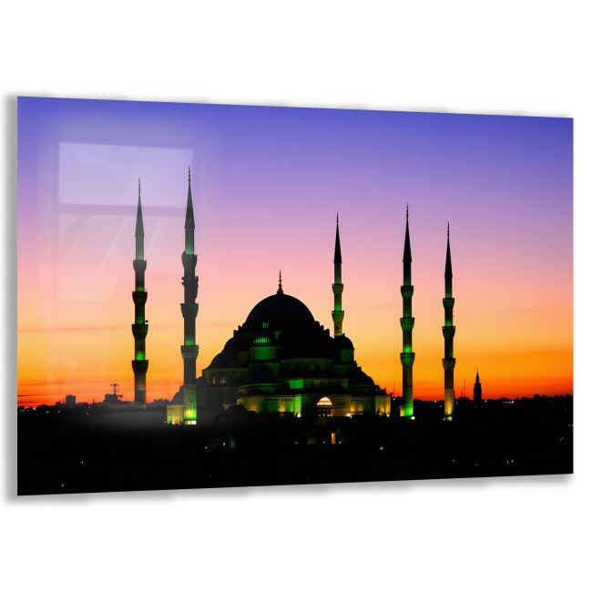Türkiye Manzara Cam Tablo - Karışık - Yatay Motif 01-006 