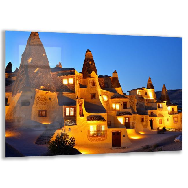Türkiye Manzara Cam Tablo - Karışık - Yatay Motif 01-010 
