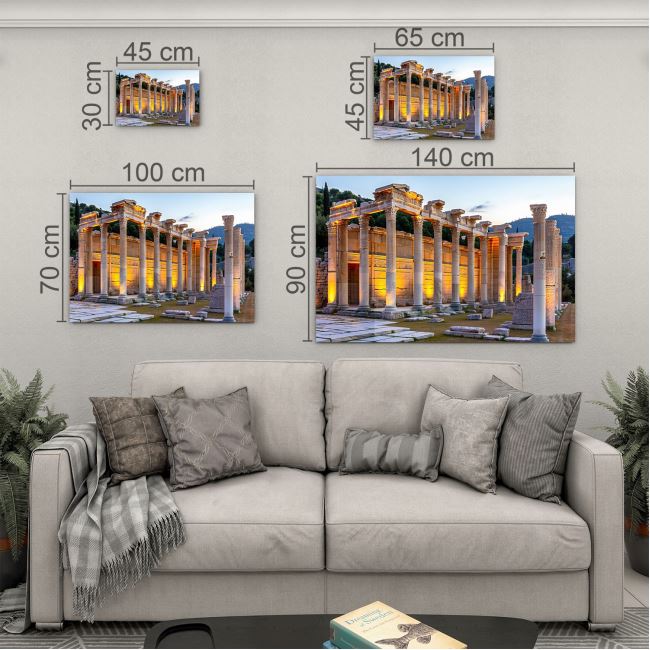 Türkiye Manzara Cam Tablo - Karışık - Yatay Motif 01-426 70 x 100