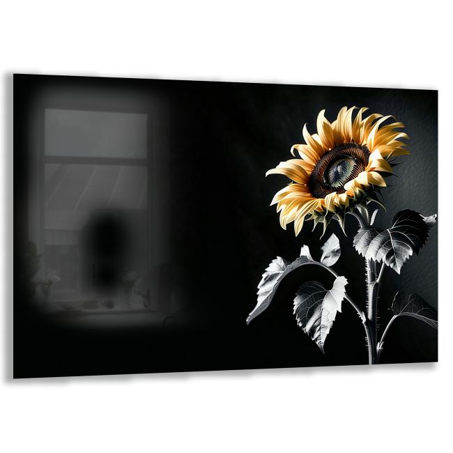 Doğal Bohem Cam Tablo - Yatay Motif 01-003 