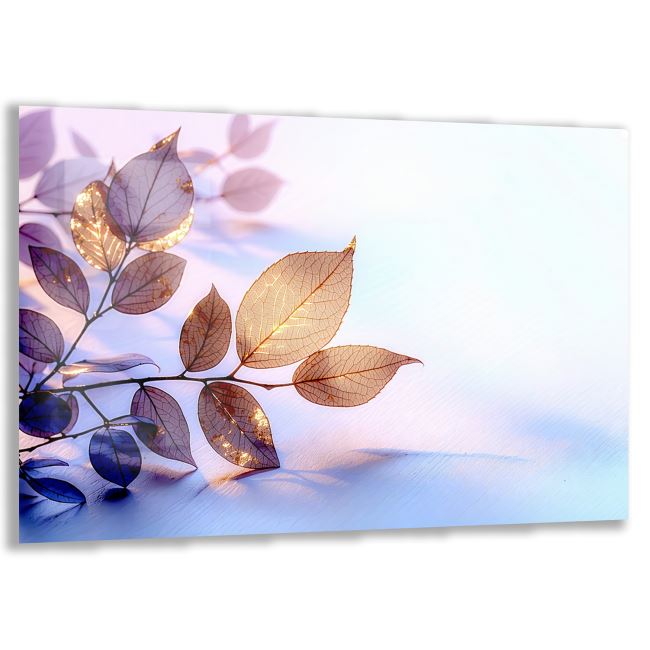 Doğal Bohem Cam Tablo - Yatay Motif 01-012 