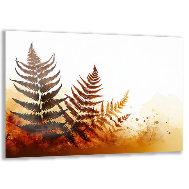 Doğal Bohem Cam Tablo - Yatay Motif 01-044 